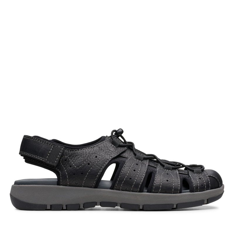 Men's Clarks Brixby Cove Sandals Black | 81498114