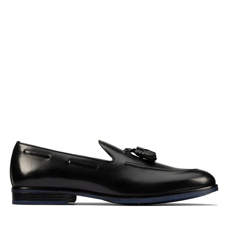 Men's Clarks Citi Stride Slip Loafers Black | 11543896