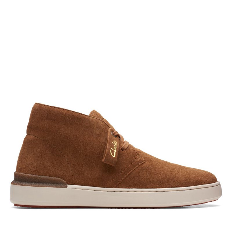 Men's Clarks Court Lite Desert Boots Brown | 68087611