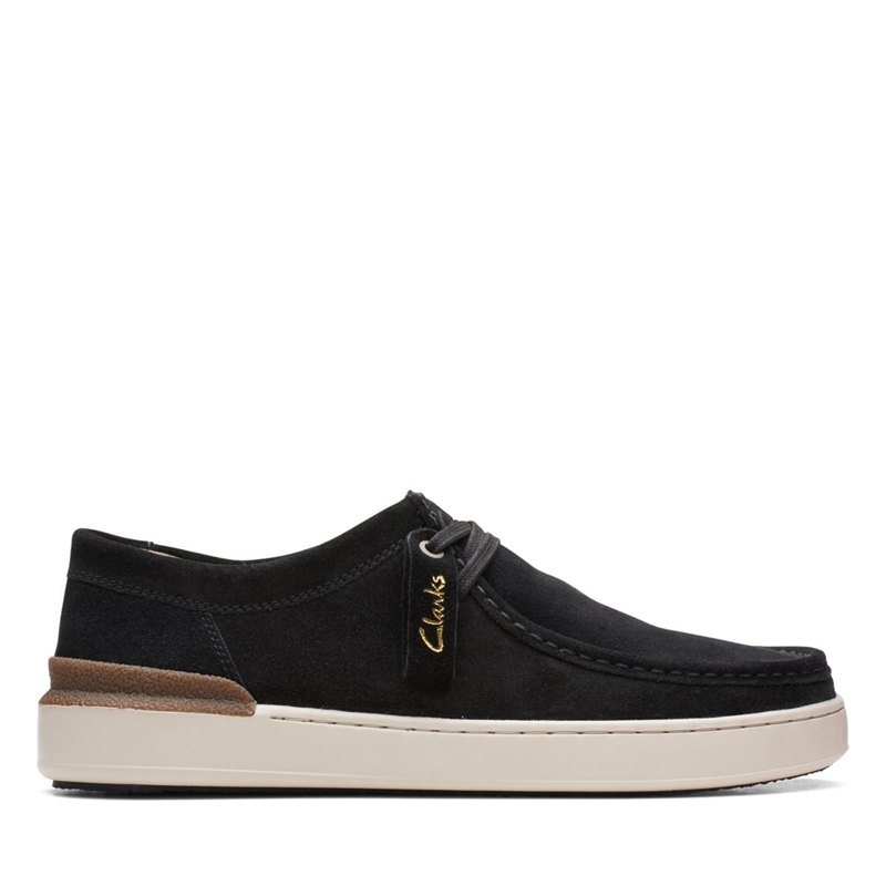 Men's Clarks Court Lite wally Wallabee Black | 37016240