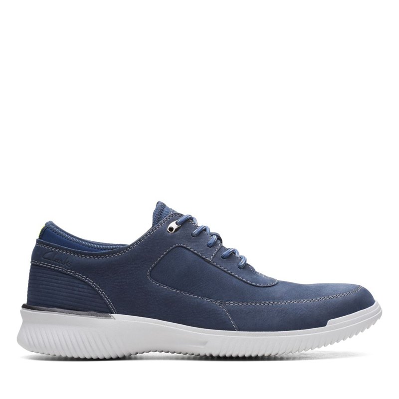 Men's Clarks Donaway Lace Sneakers Navy | 33027634