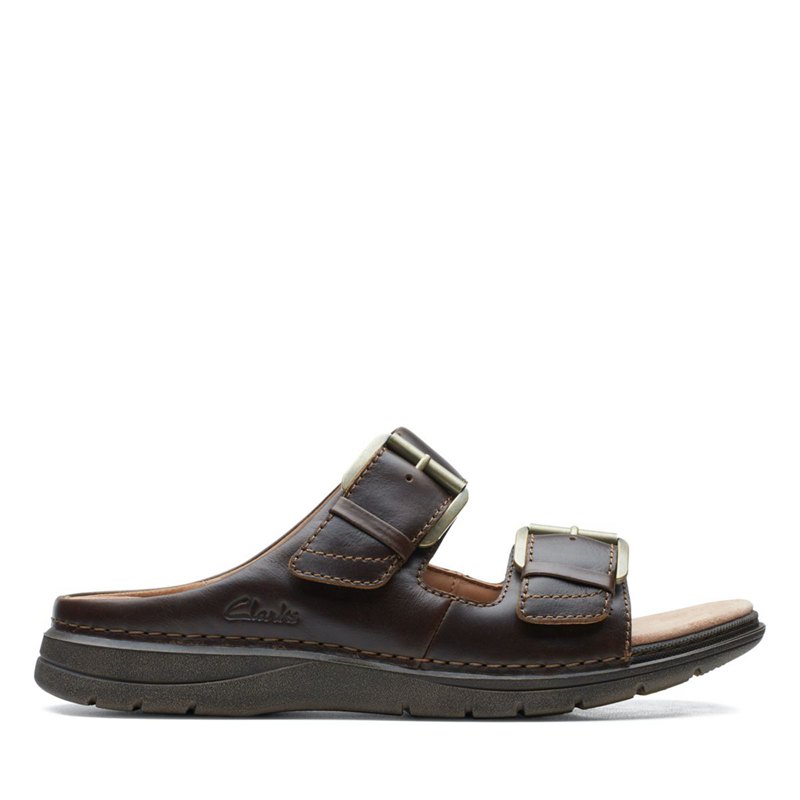 Men's Clarks Nature Vibe Mules Brown | 88896248