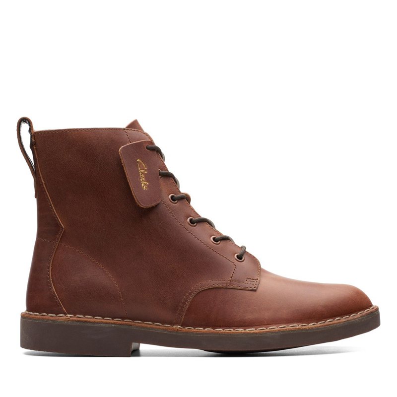 Men's Clarks Originals Cali Ankle Boots Dark Brown | 73421149