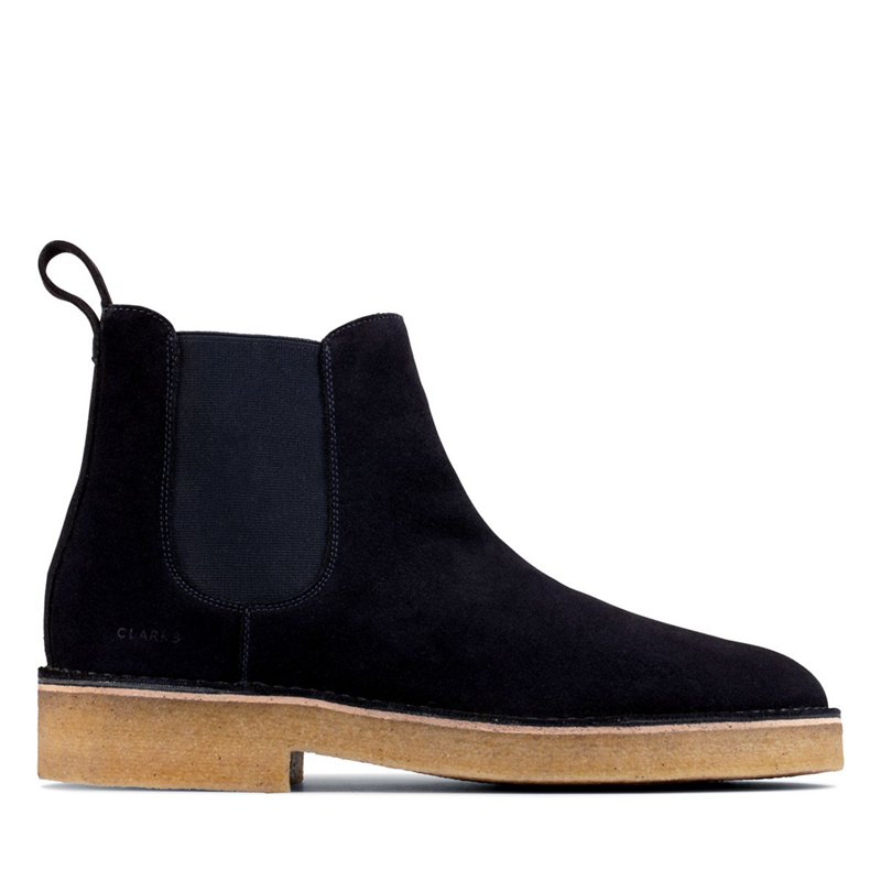 Men's Clarks Originals Chelsea Boots Navy | 70426033
