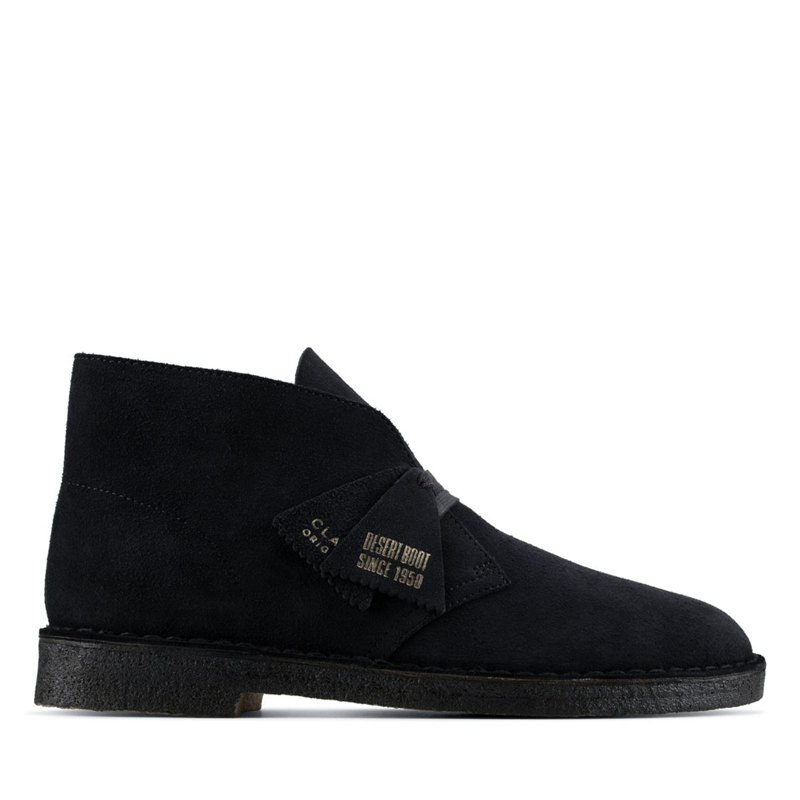 Men's Clarks Originals Desert Boots Navy | 66990315