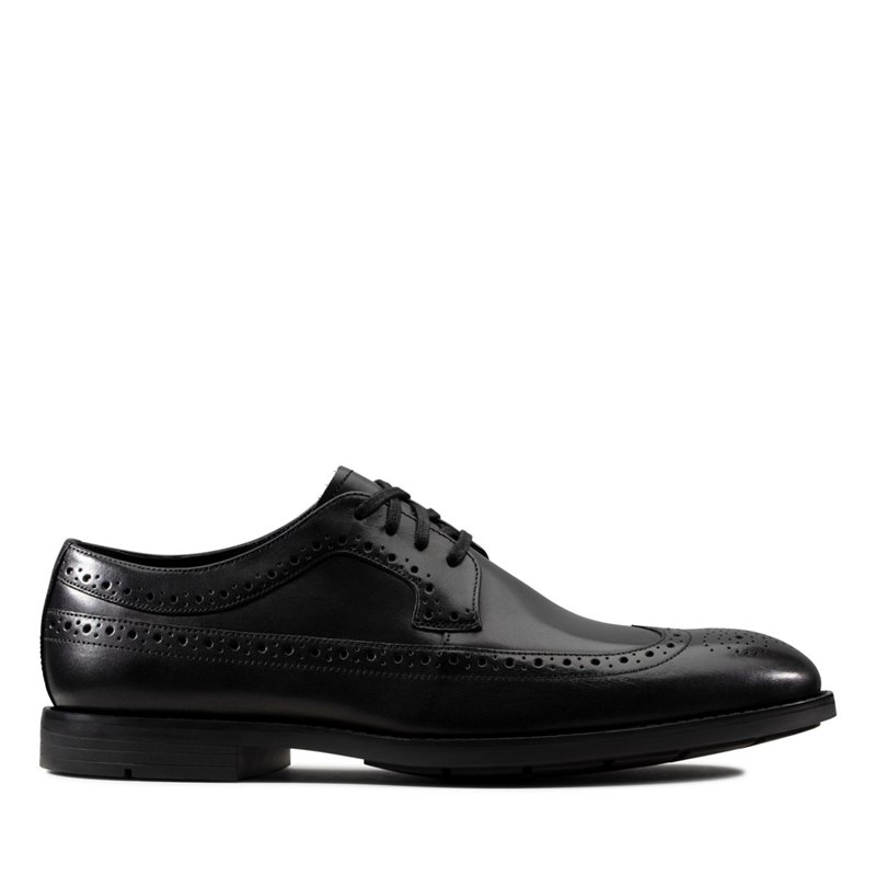 Men's Clarks Ronnie Limit Brogues Black | 75363764