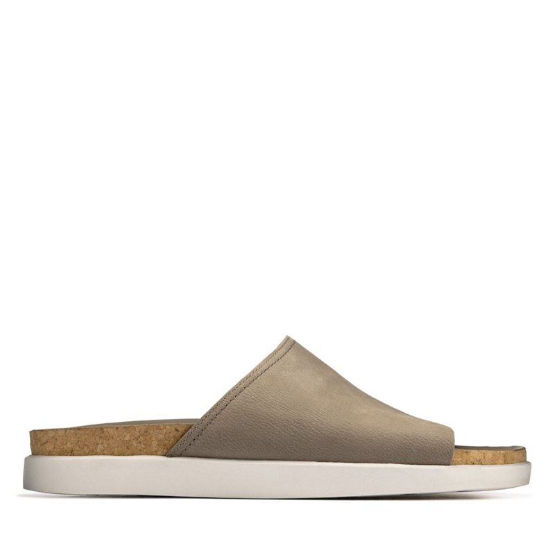 Men's Clarks Sunder Mules Olive | 78078887