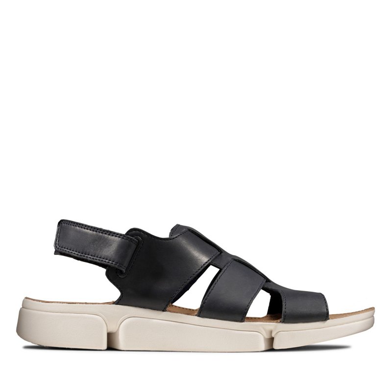 Men's Clarks Tri Cove Sky Sandals Navy | 96296558