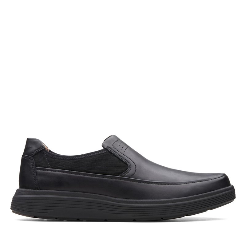Men's Clarks Un Abode Go Slip On Black | 88327710