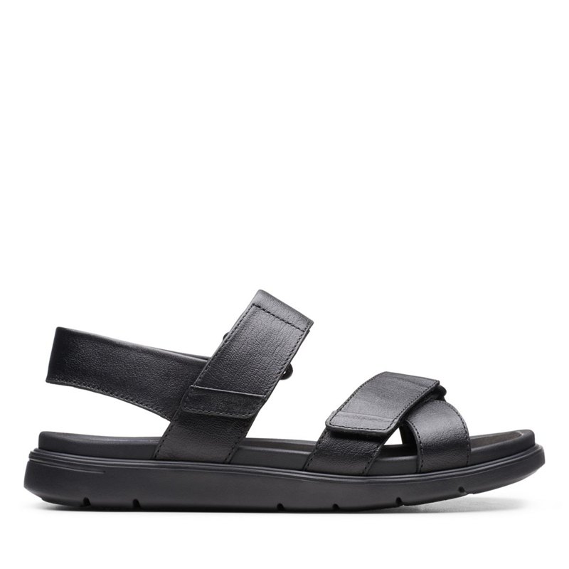 Men's Clarks Un Wilmore Band Sandals Black | 85226482