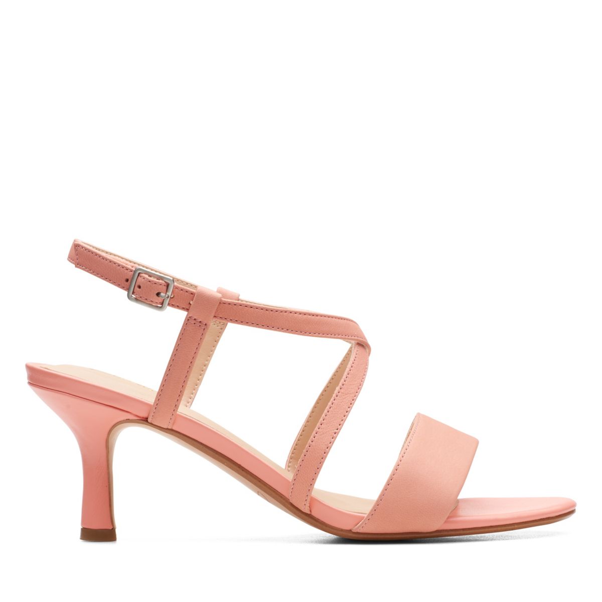 Women's Clarks Amali Buckle Heels Light Coral | 88337491
