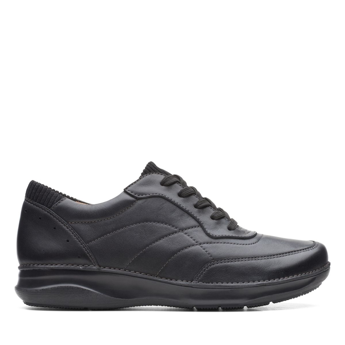 Women's Clarks Appley Tie Sneakers Black | 84600802