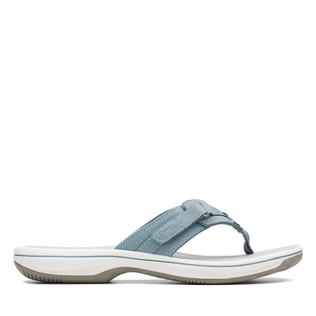 Women's Clarks BREEZE SEA Flip Flops Blue | 55749218