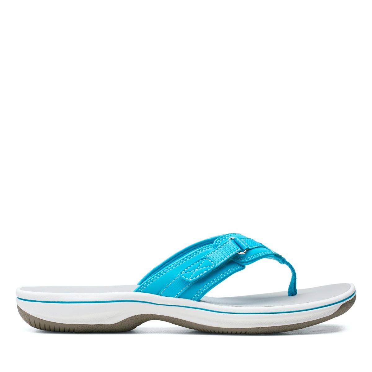 Women's Clarks BREEZE SEA Flip Flops Light Turquoise | 98794981