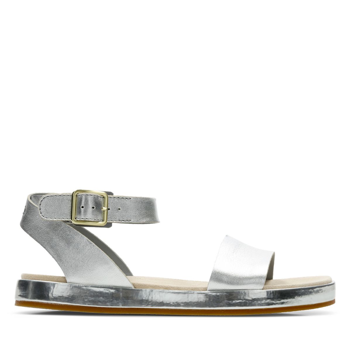 Women's Clarks Botanic Ivy Sandals Silver | 87121177