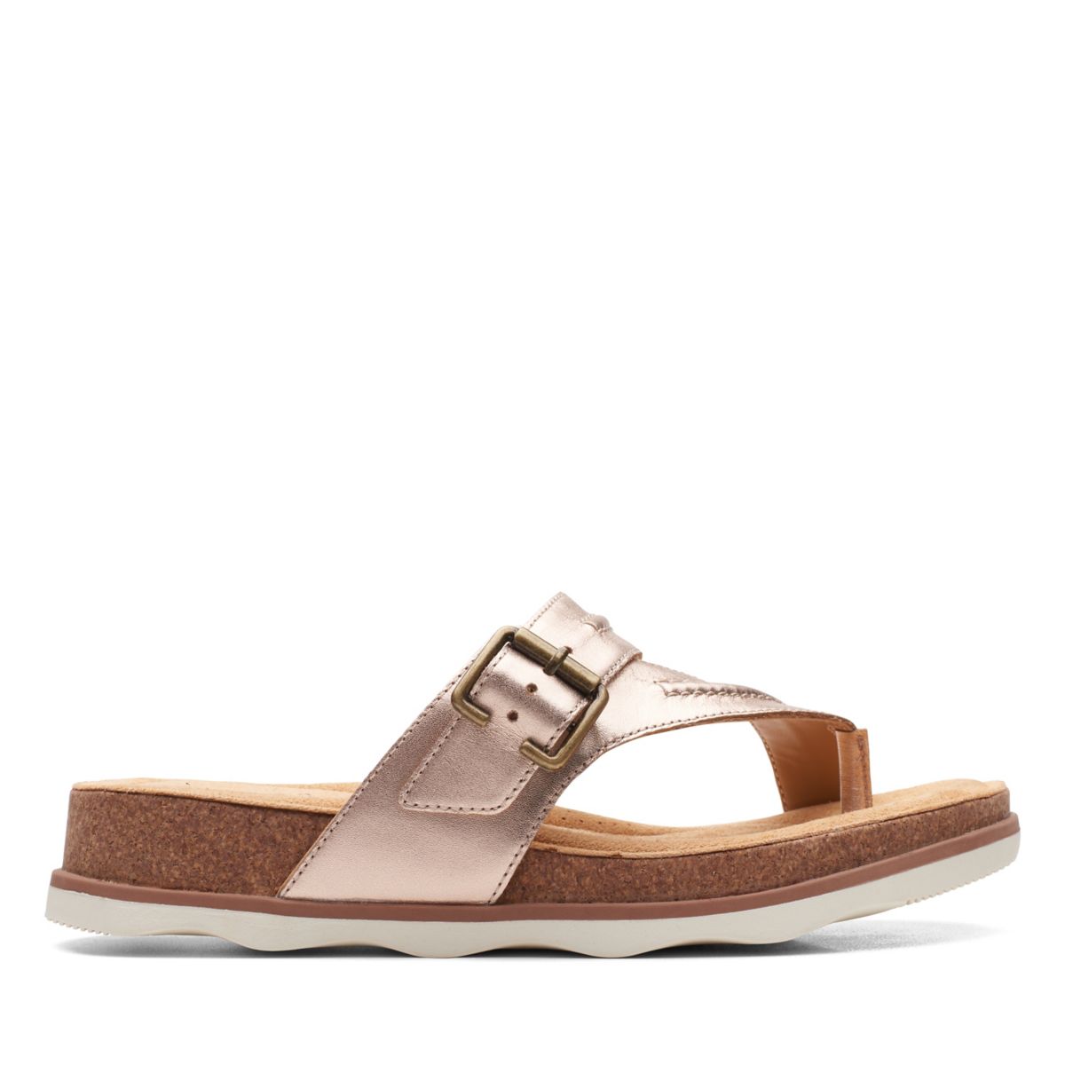 Women's Clarks Brynn Madi Flip Flops Rose Gold | 94650099