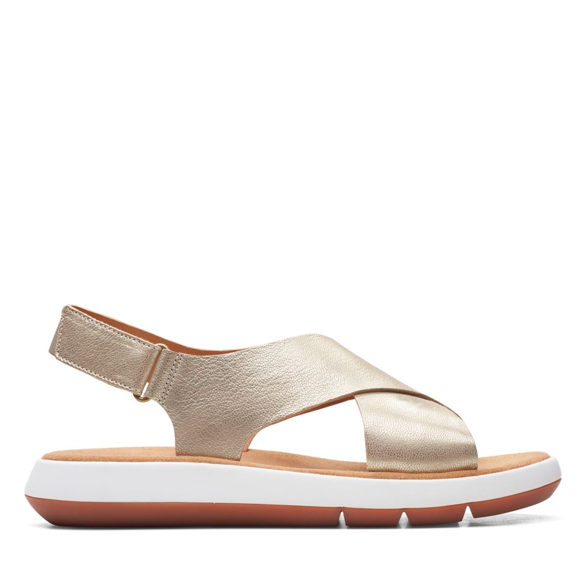 Women's Clarks Jemsa Cross Sandals Gold | 45205315