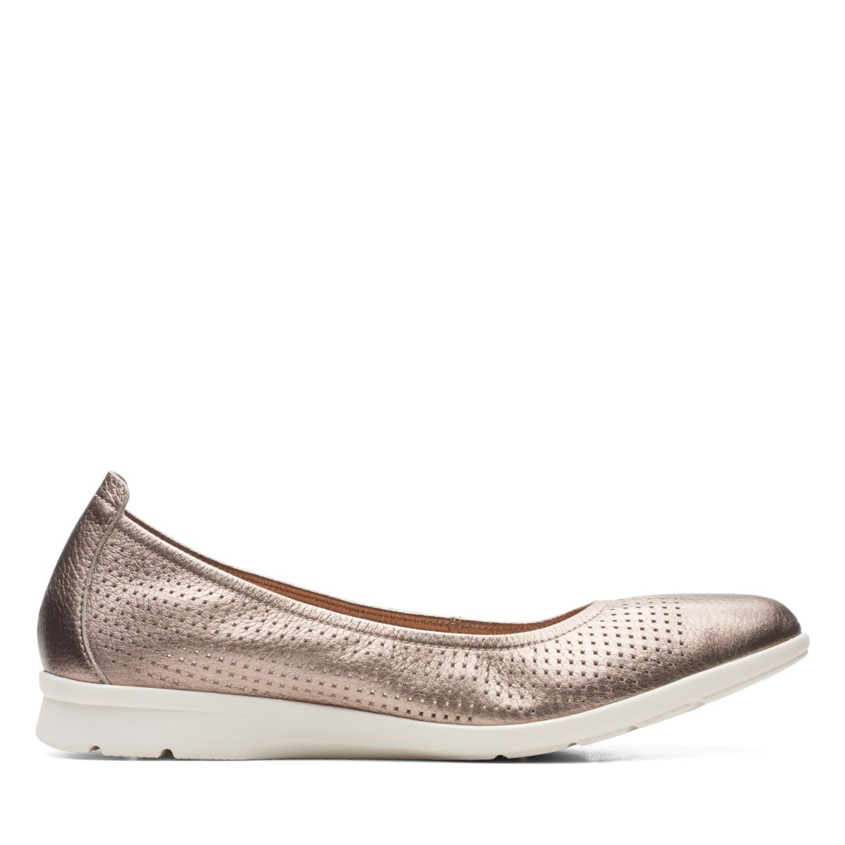 Women's Clarks Jenette Ease Ballerina Gold | 21478548