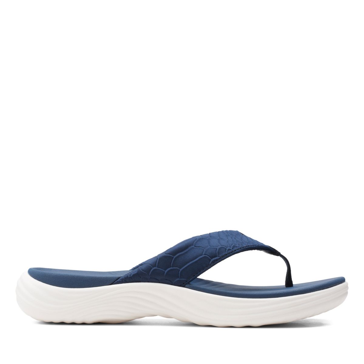 Women's Clarks Lola Point Flip Flops Navy | 27086342