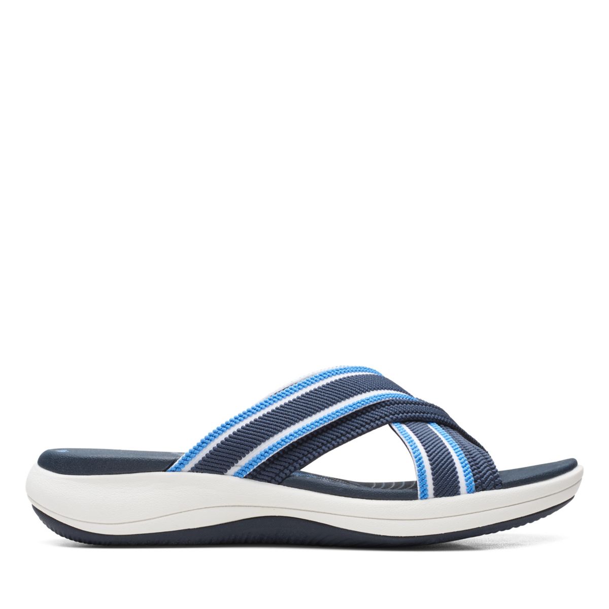 Women's Clarks Mira Isle Flip Flops Navy | 98490707