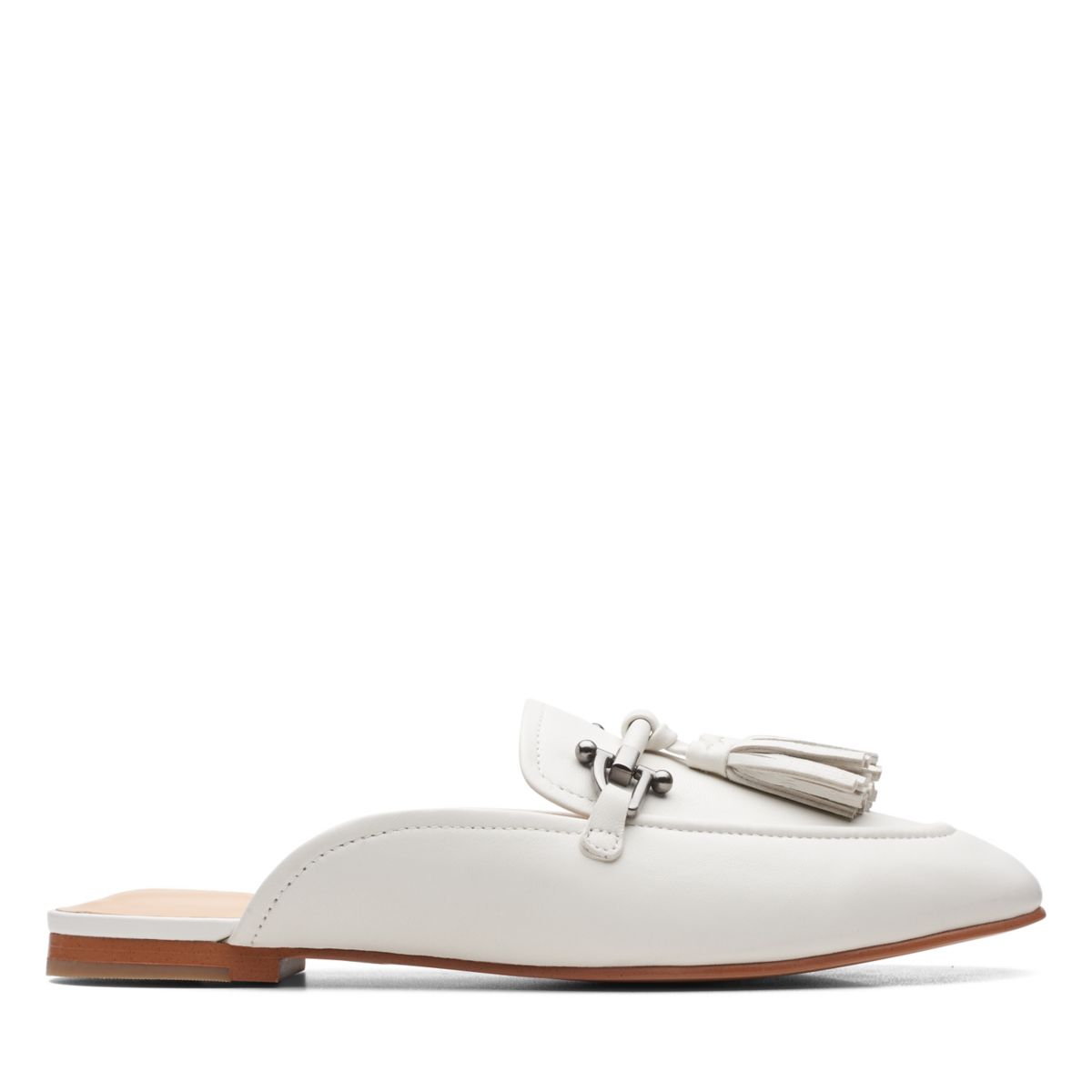 Women's Clarks Pure2 Trim Mules White | 54178541