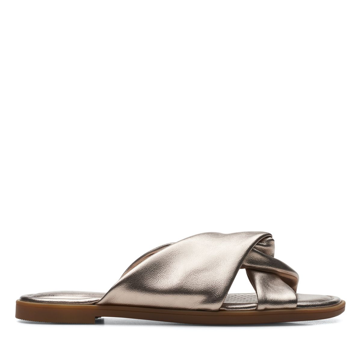 Women's Clarks Reyna Twist Mules Gold | 17299466