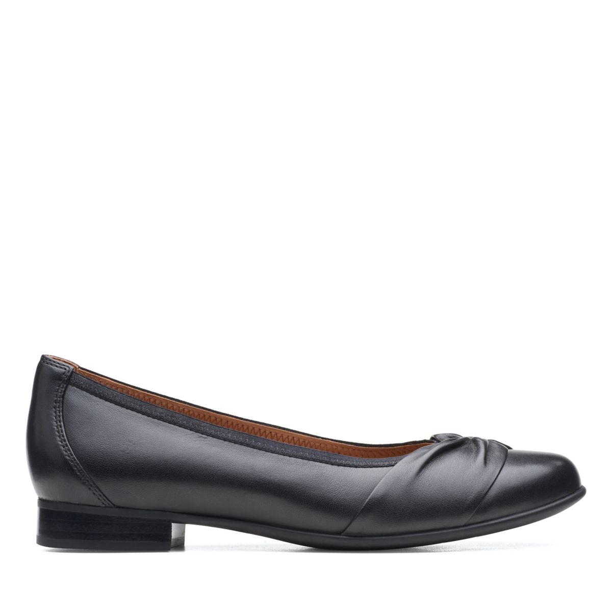 Women's Clarks Un Blush Wish Ballerina Black | 92717375