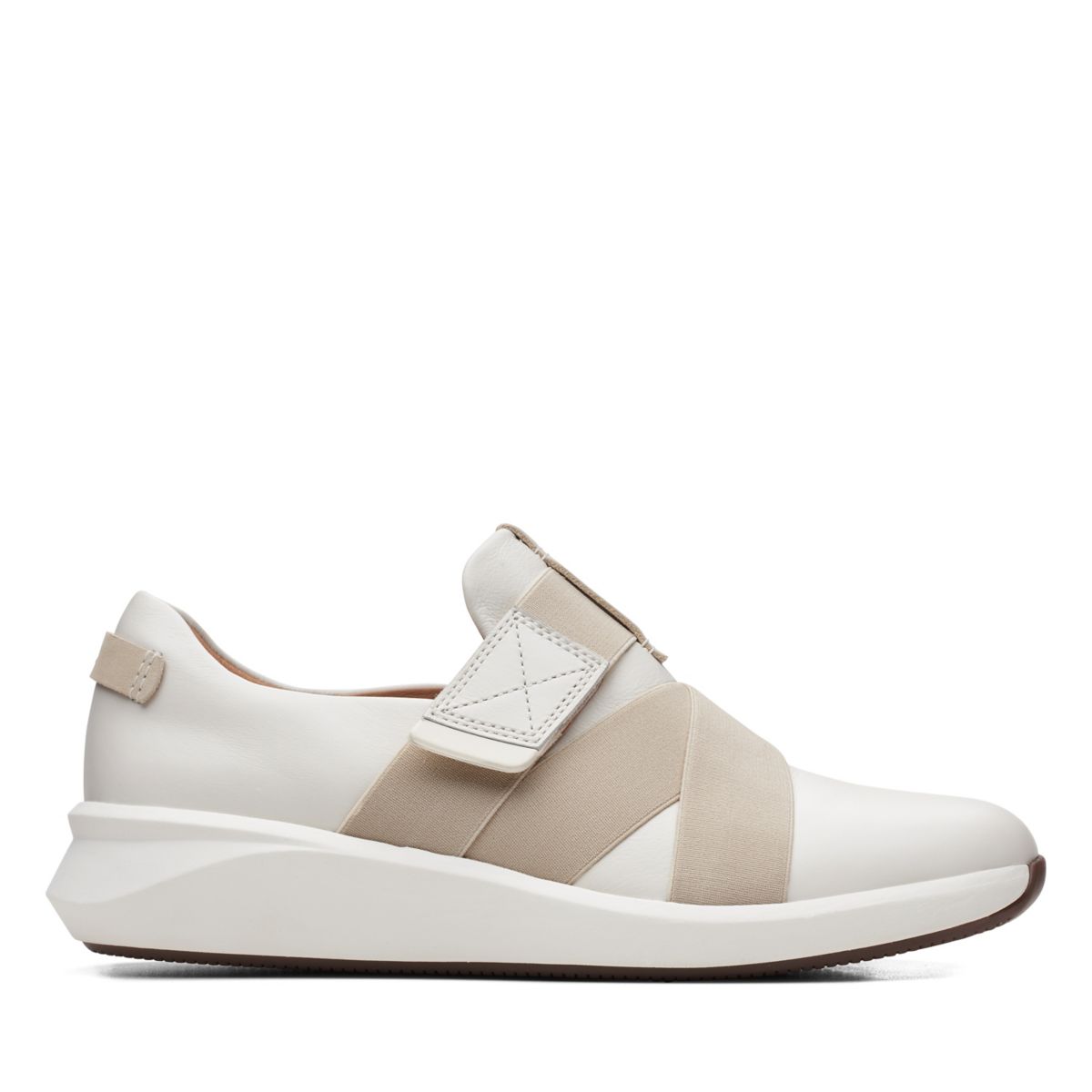 Women's Clarks Un Rio Strap Sneakers White | 26127986