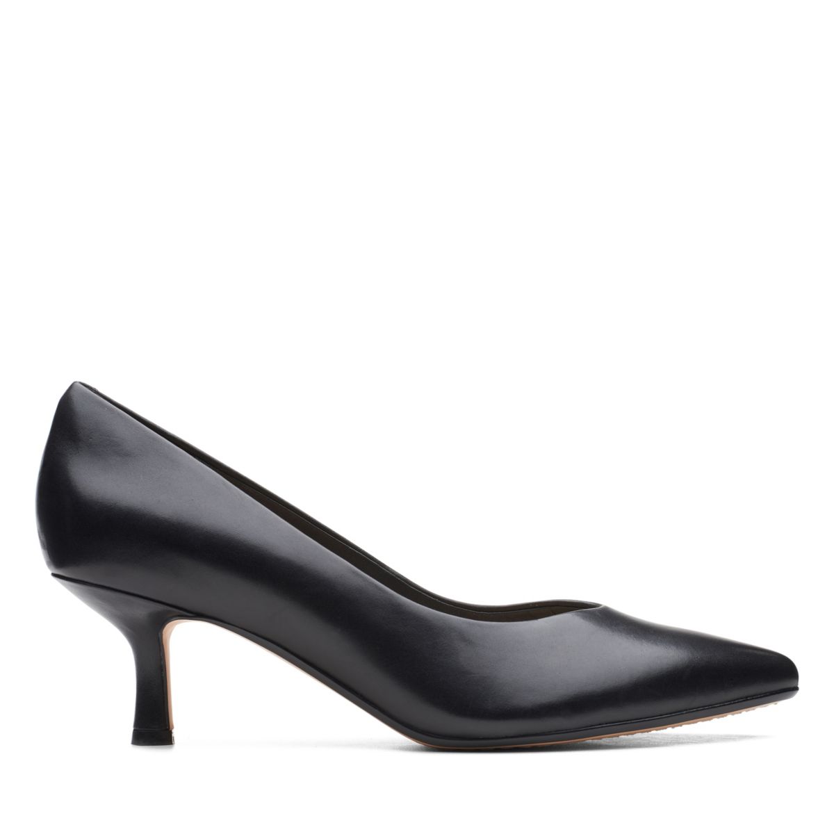 Women's Clarks Violet 55 Court Heels Black | 48653496