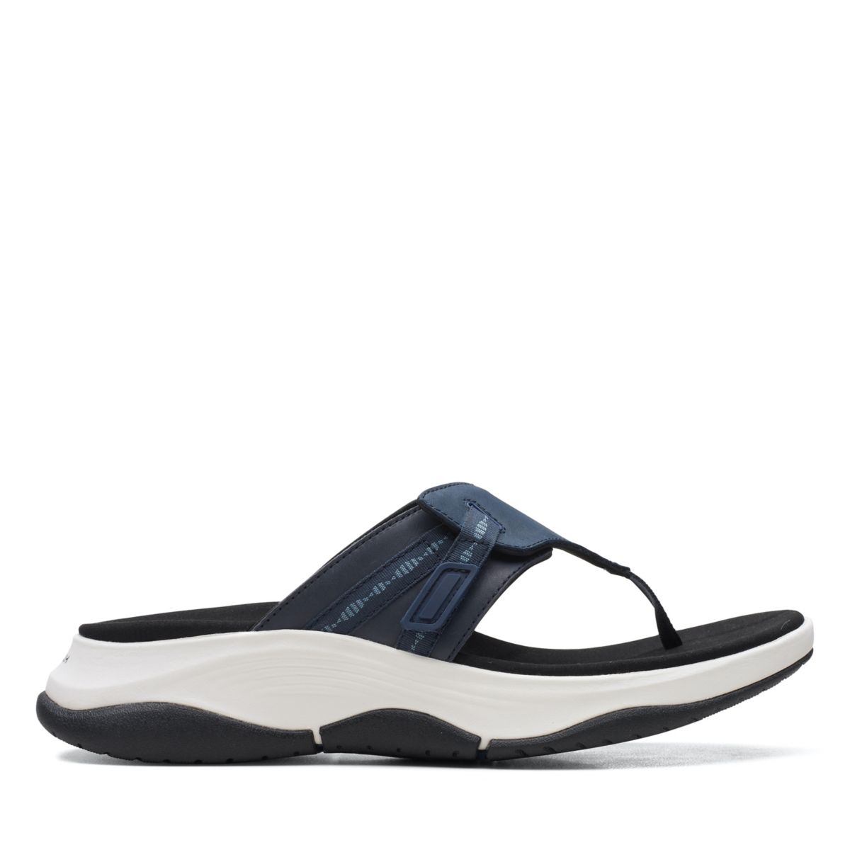 Women's Clarks Wave 2.0 Sea Flip Flops Navy | 93300847