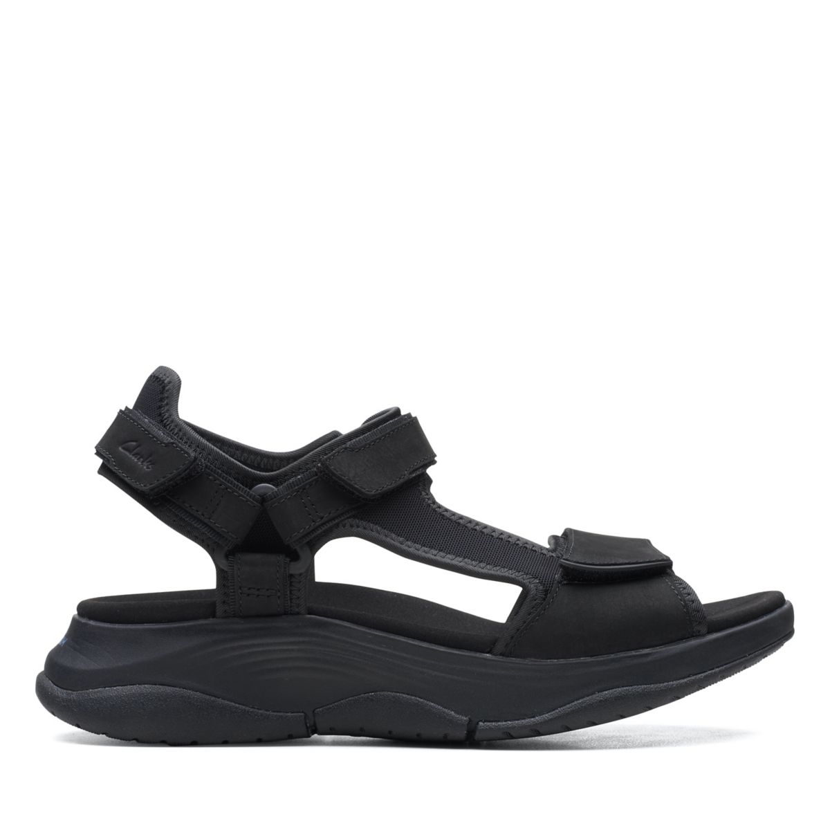 Women's Clarks Wave 2.0 Skip Sandals Black | 74597536
