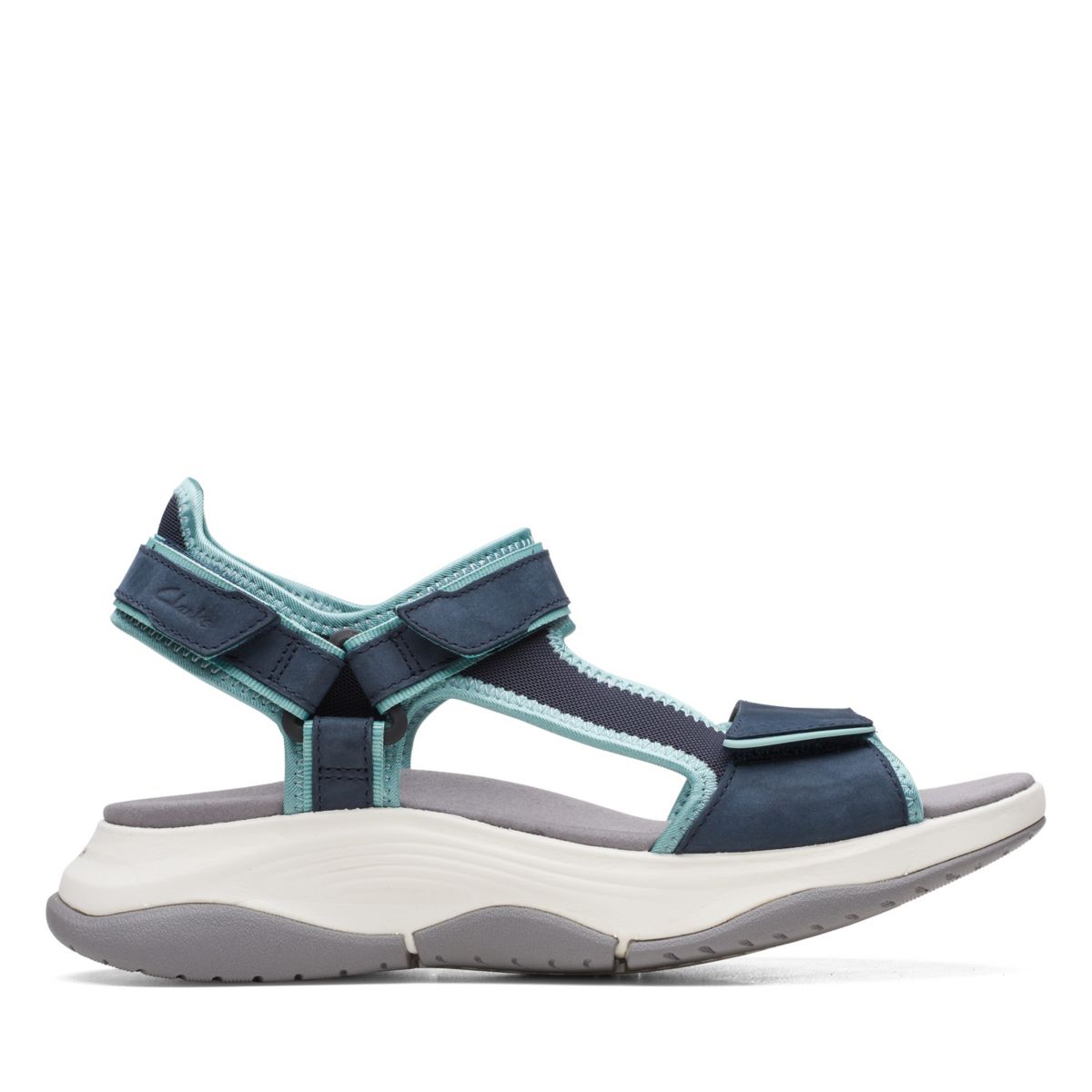 Women's Clarks Wave 2.0 Skip Sandals Navy | 48862905
